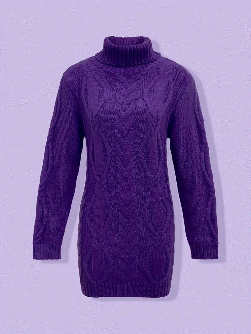 Narda - Robe élégante à col roulé