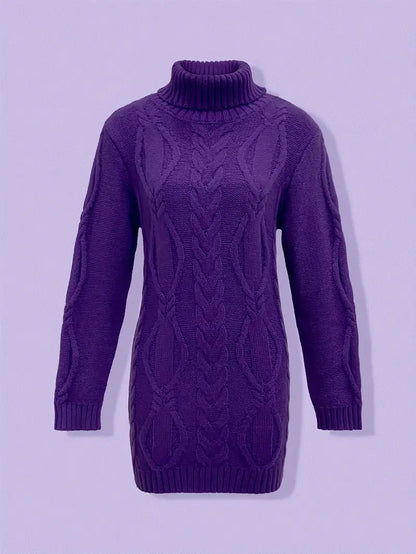 Narda - Robe élégante à col roulé
