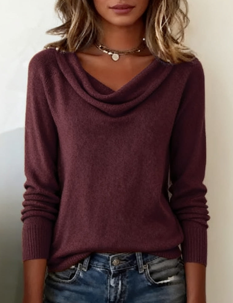 Lina - Pull uni confortable