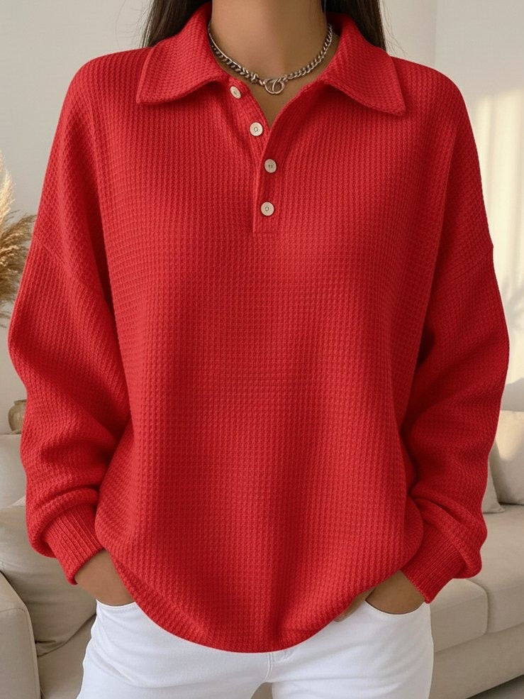 Ava - Pull Polo Doux Élégant