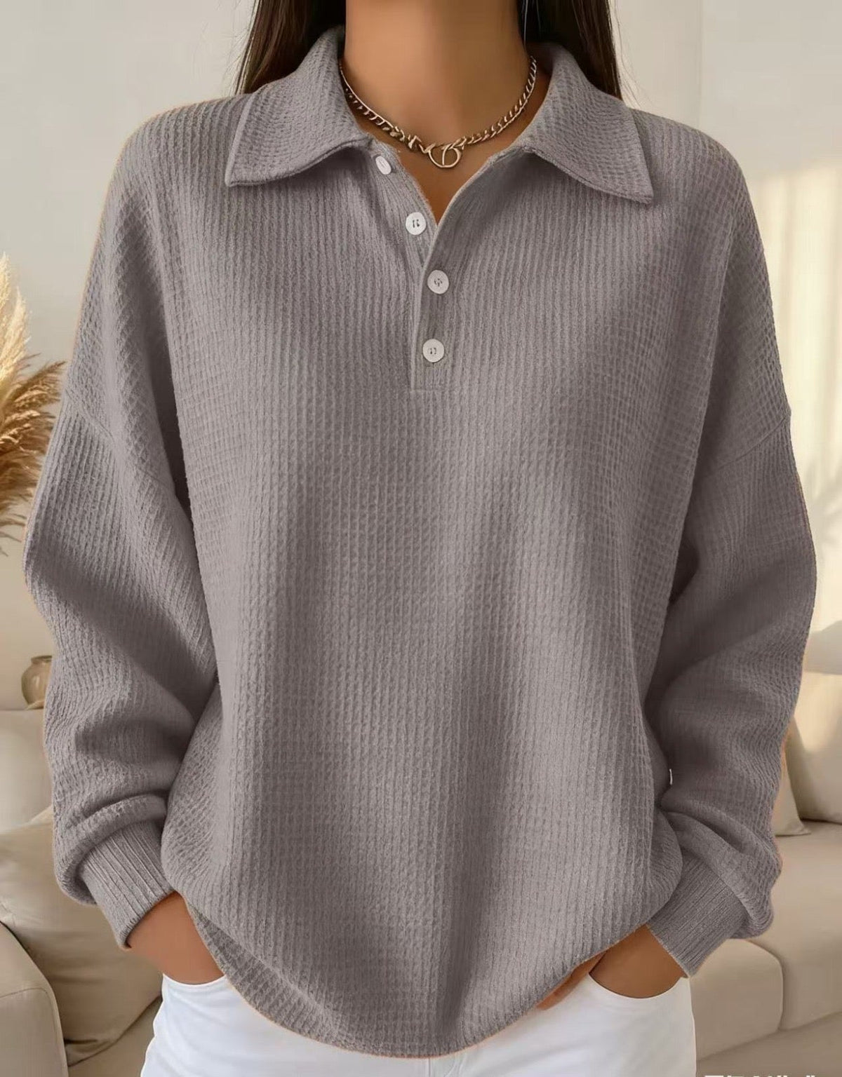 Ava - Pull Polo Doux Élégant