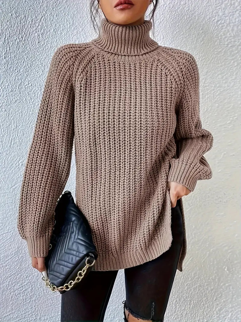 Lavande - Pull Roulé Luxe