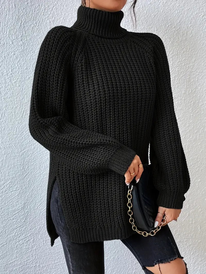 Lavande - Pull Roulé Luxe
