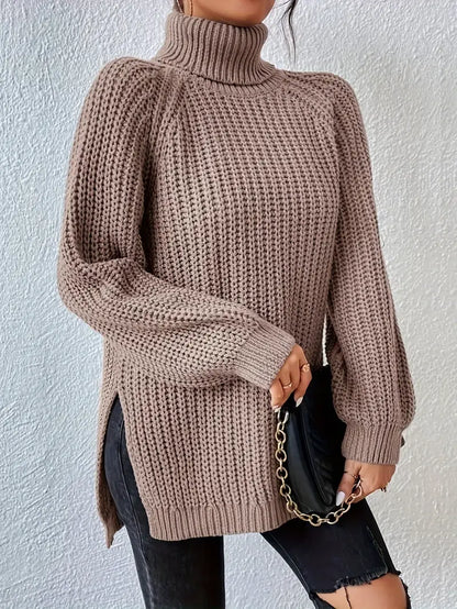 Lavande - Pull Roulé Luxe