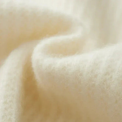 Sweat à capuche en cachemire Sorrento beige clair, texture de maille régulière