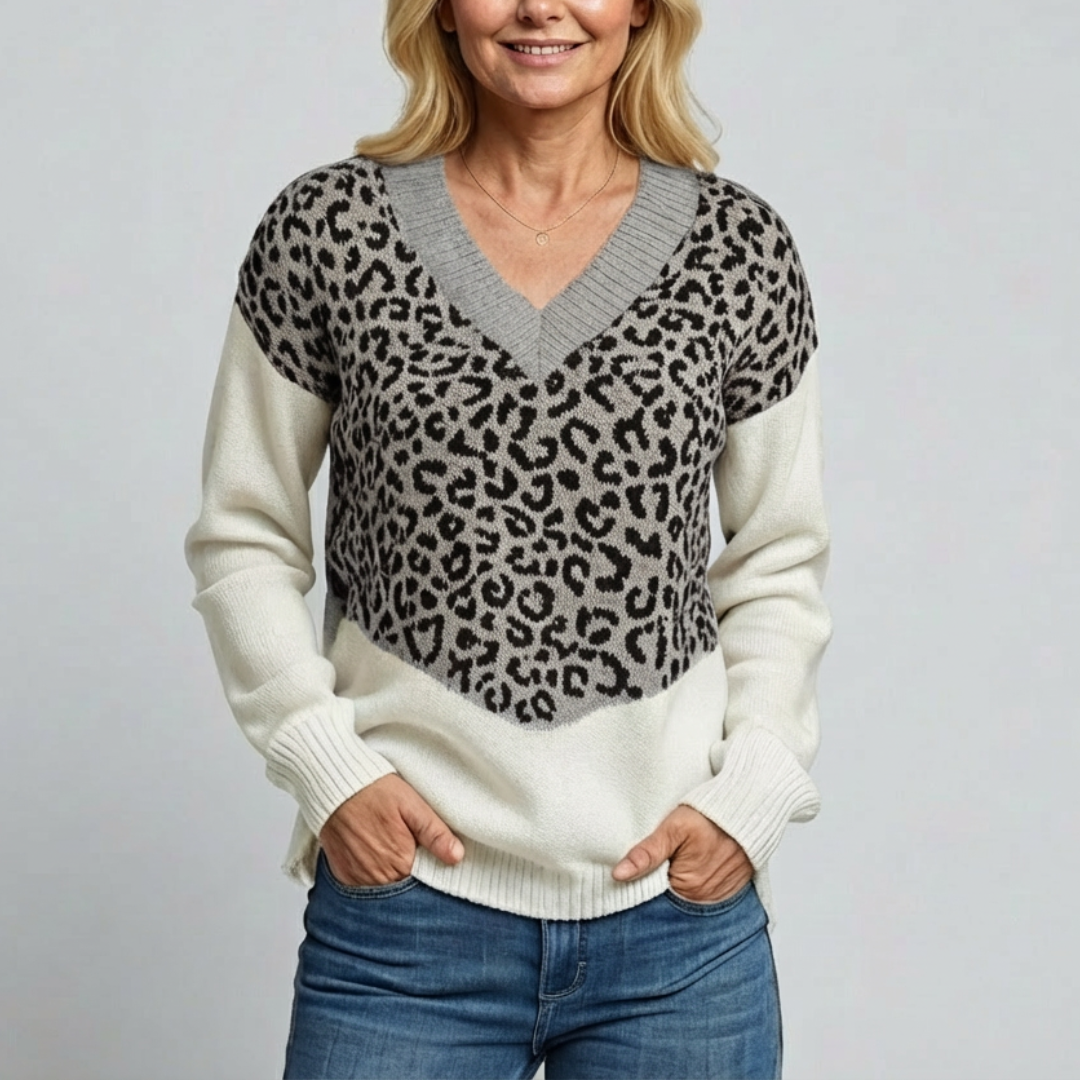 Isa - Pull Léopard Chic