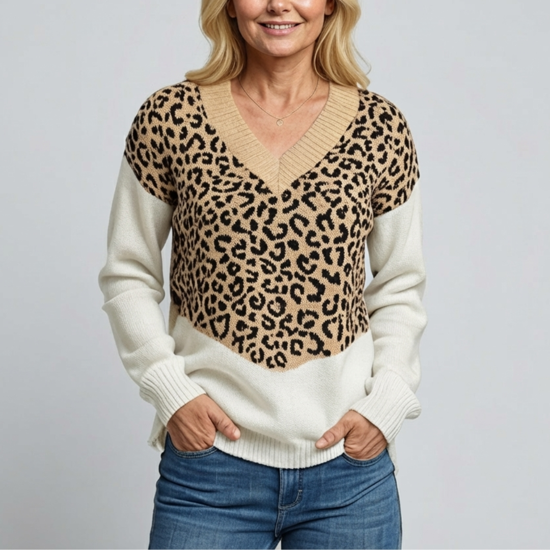 Isa - Pull Léopard Chic