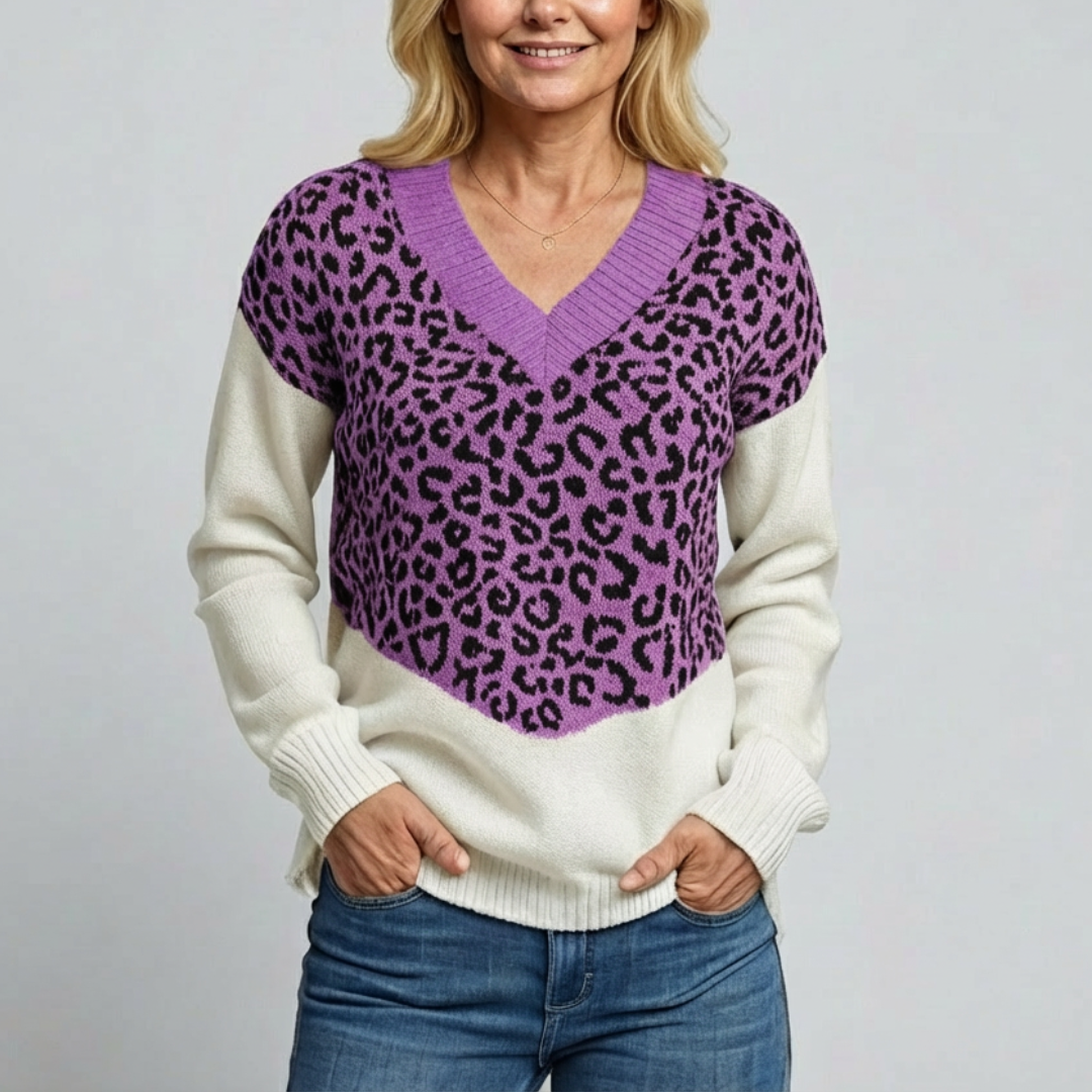 Isa - Pull Léopard Chic