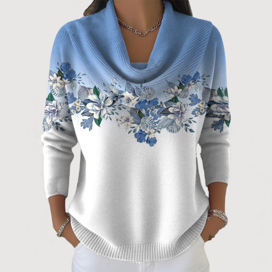 Alora - Élégant pull floral