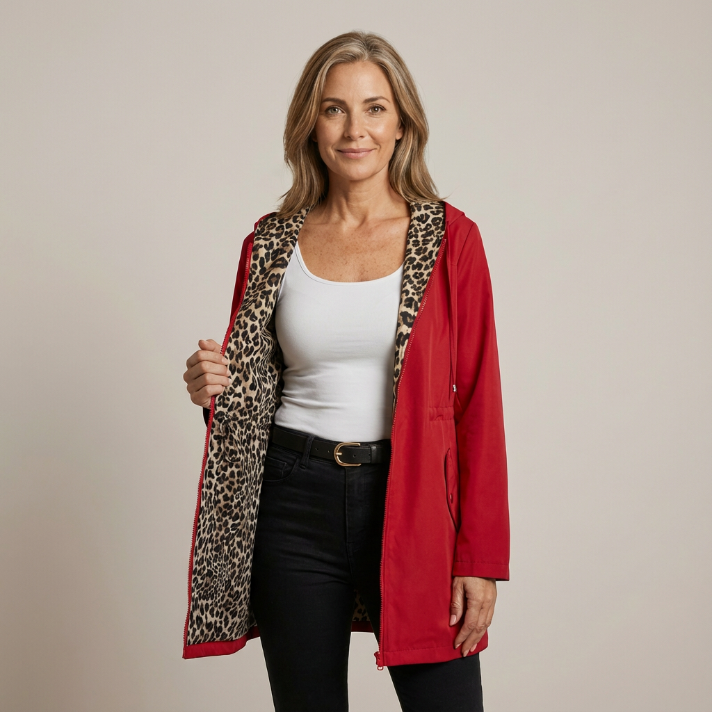 Léa - Manteau Léopard Élégant
