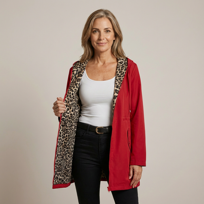 Léa - Manteau Léopard Élégant