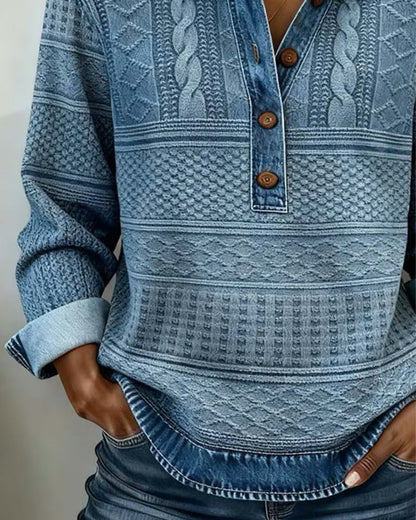 Sofia - Pull décontracté en jean