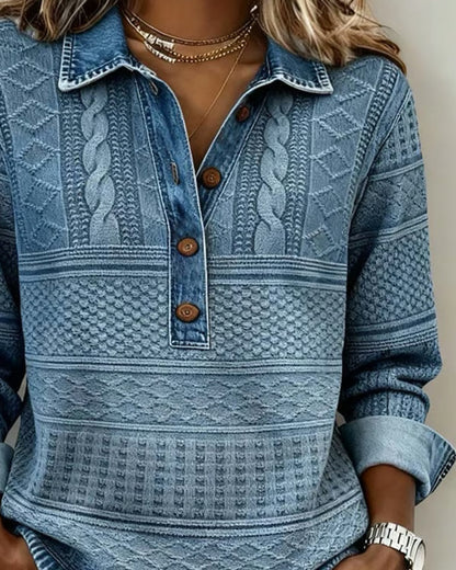 Sofia - Pull décontracté en jean