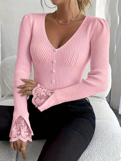 Elena - Pull Chic en Dentelle