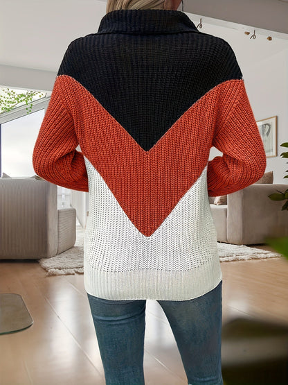Kathrin - Pull décontracté à col zippé
