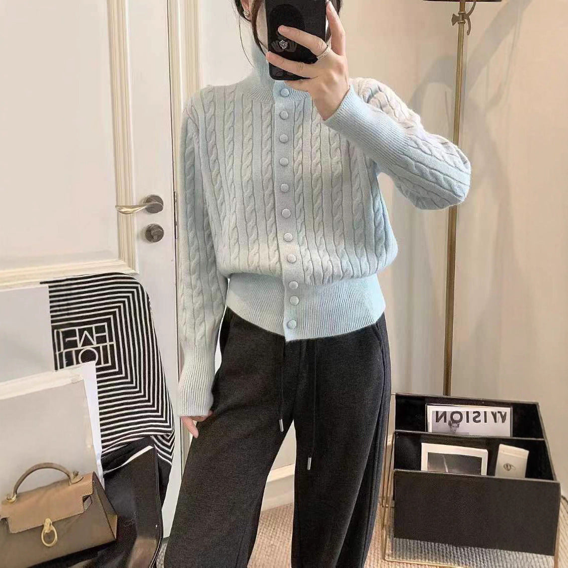 Lina - Cardigan Tressé Chic