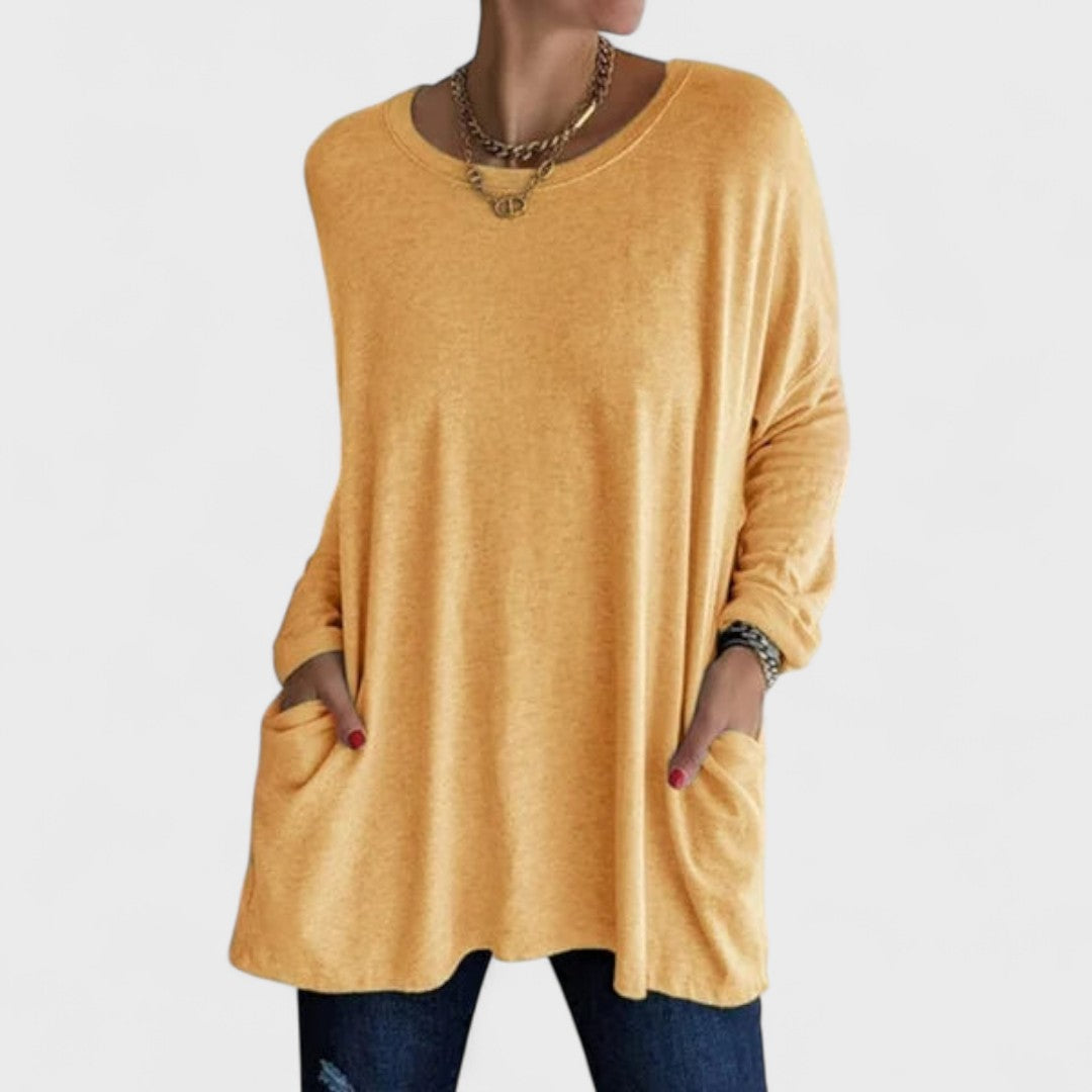 Rebecca - Blouse Noire Chic