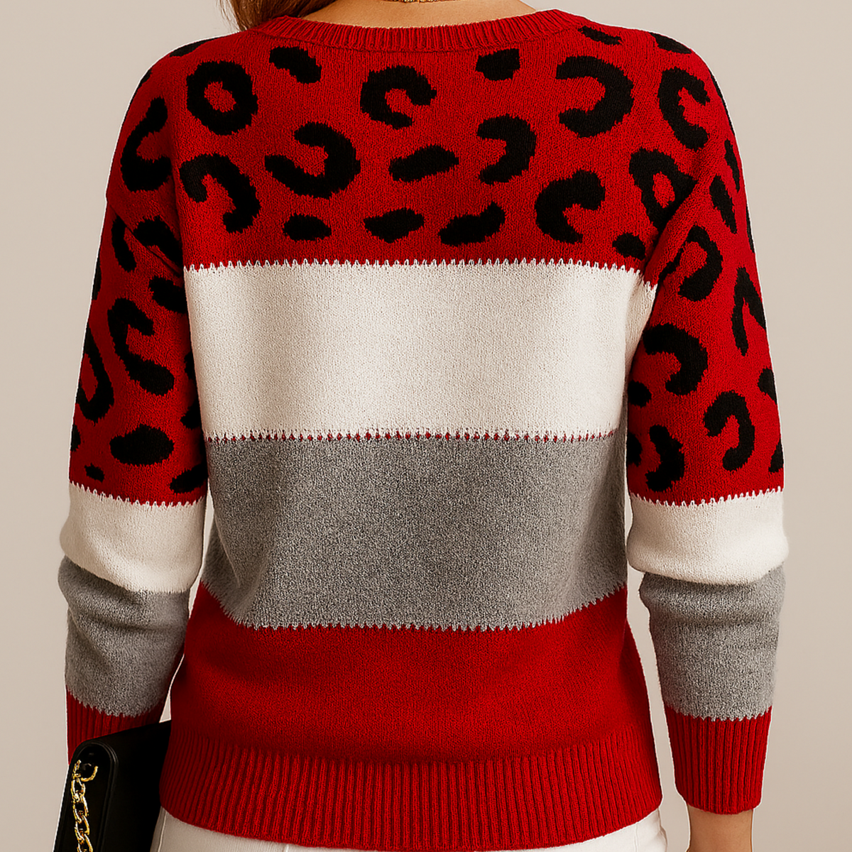 Pascaline - Pull Léopard Confortable