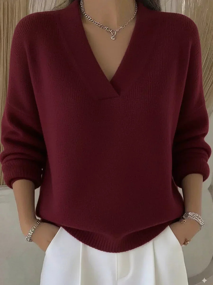 Faye - Pull col en V élégant
