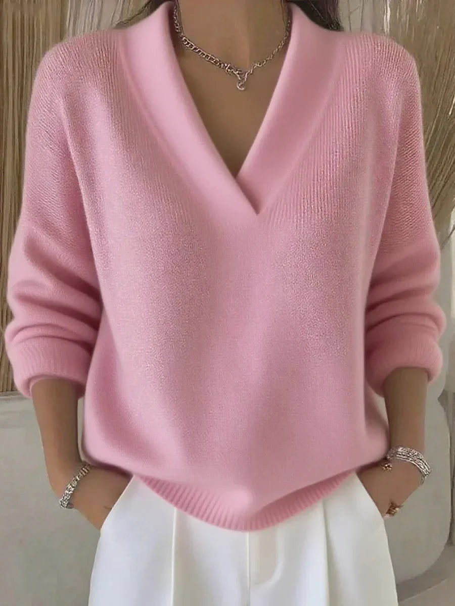 Faye - Pull col en V élégant