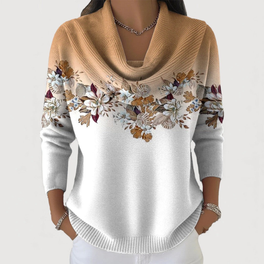 Amore - Élégant pull fleuri