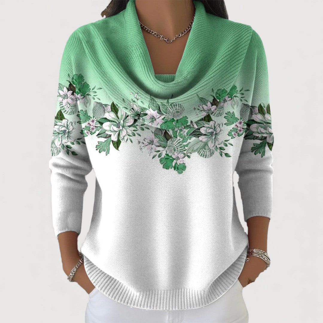 Amore - Élégant pull fleuri