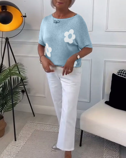 Daisy - Pull Fleuri Élégant