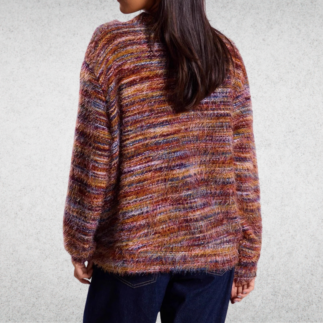 Mona - Gilet multicolore décontracté