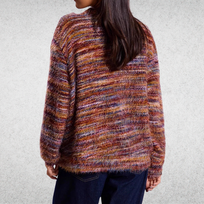 Mona - Gilet multicolore décontracté
