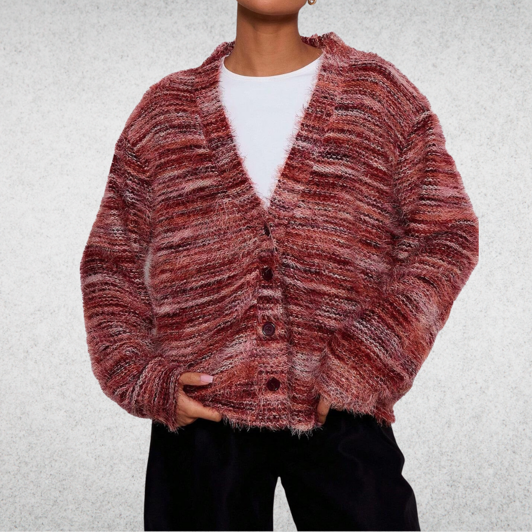 Mona - Gilet multicolore décontracté