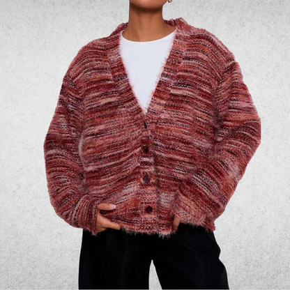 Mona - Gilet multicolore décontracté