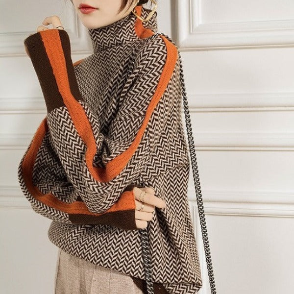Sylvie - Pull Col Roulé Élégant