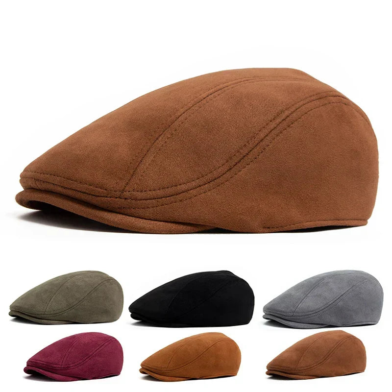 Bérets en daim classiques Bloom™ de plusieurs coloris : gris, noir, rouge bordeaux, brun.