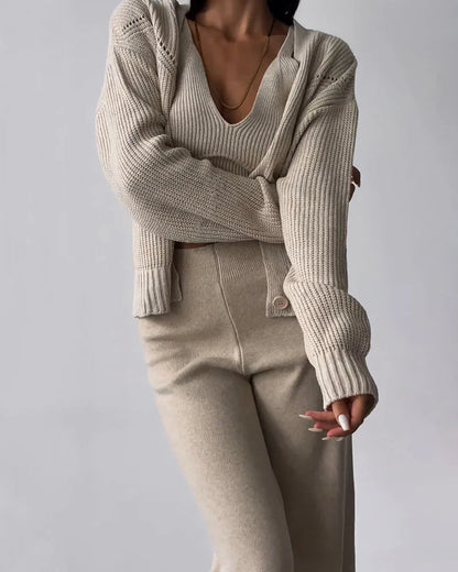 Amandine - Ensemble Tricoté Élégant