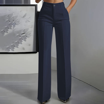 Pantalon de costume pour femmes taille haute