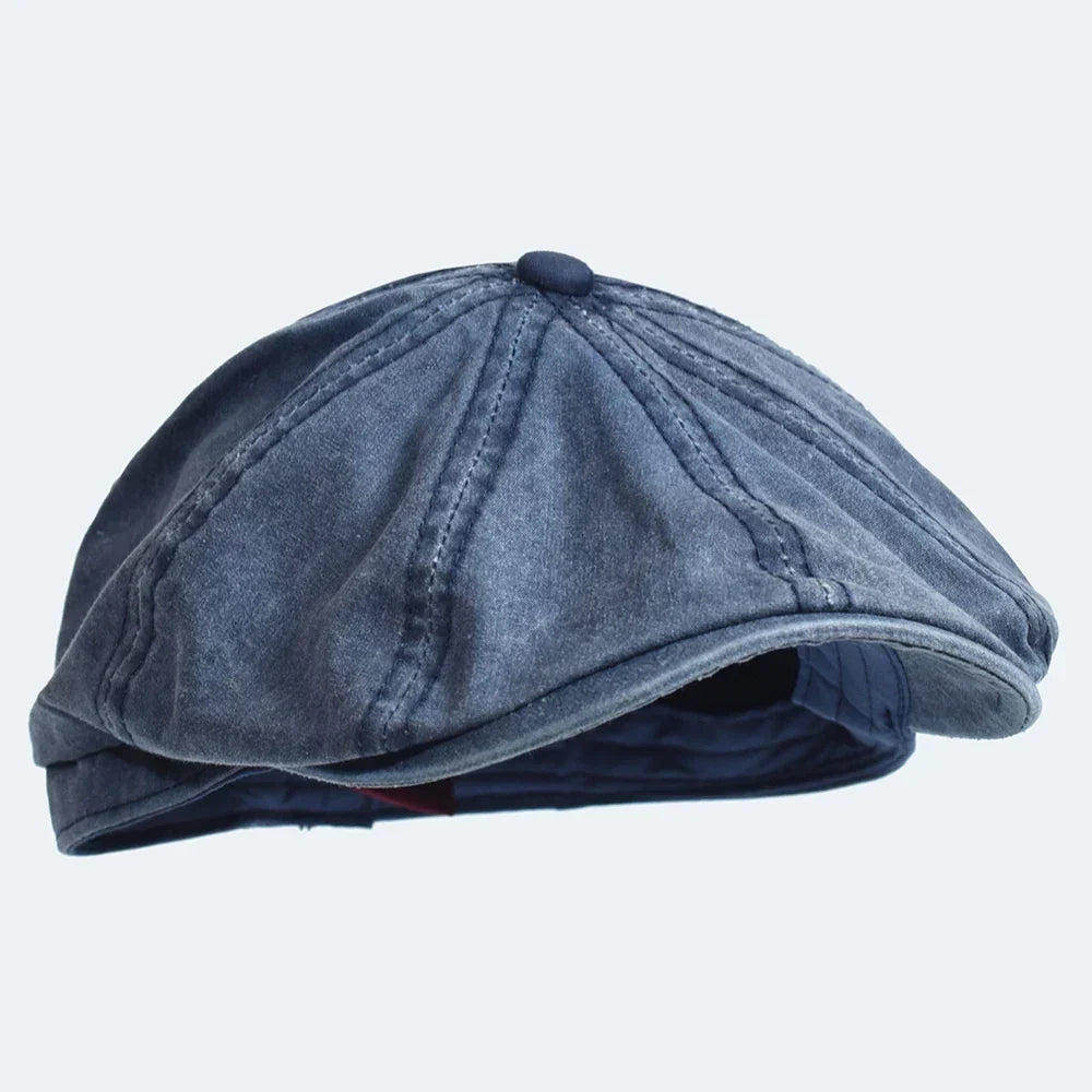 Casquette en coton Bloom™ bleue, visière courbée, bouton sur le dessus