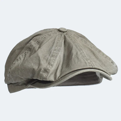 Casquette en coton Bloom™ kaki clair, visière incurvée, calotte à plis