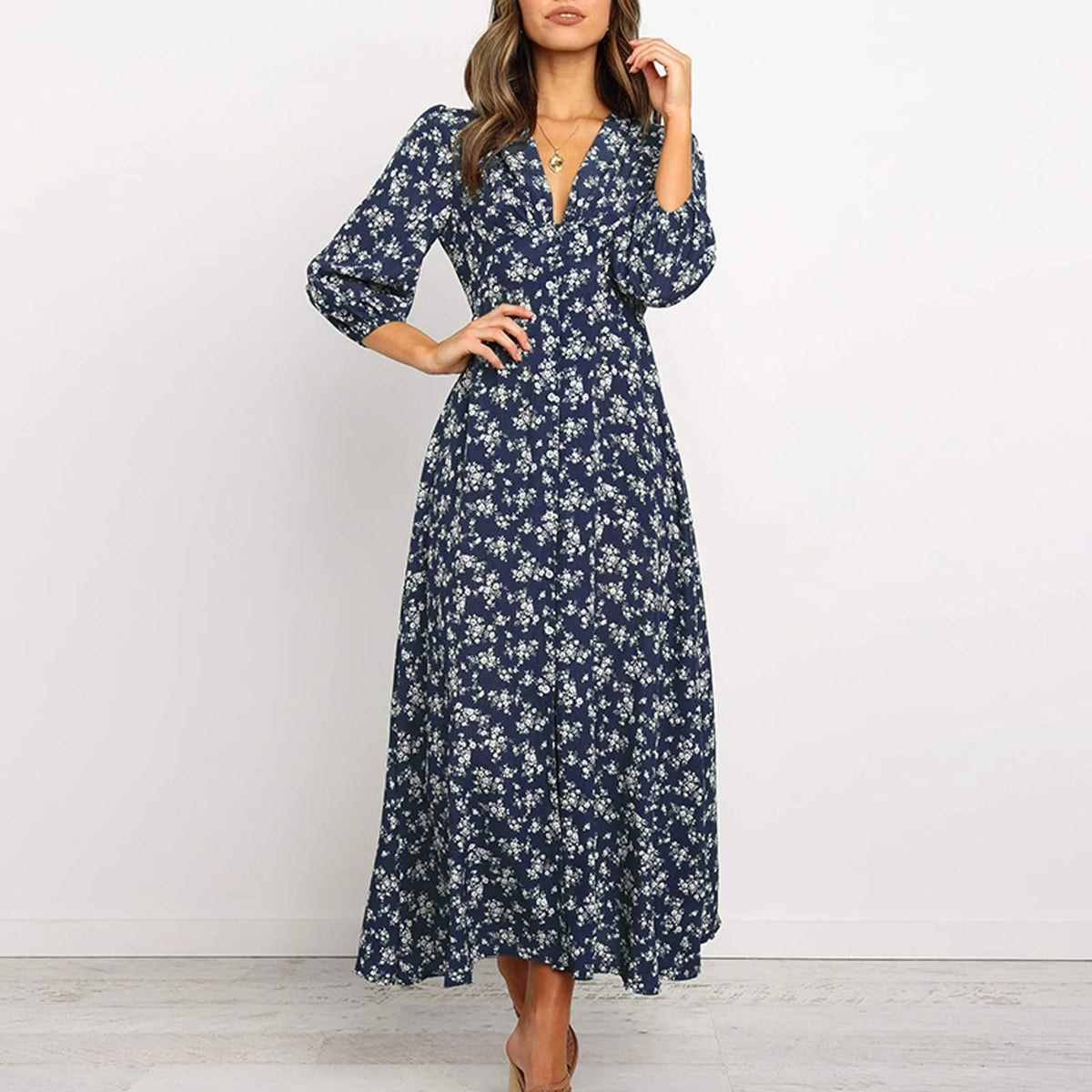 Jane - Élégante Robe Fleurie