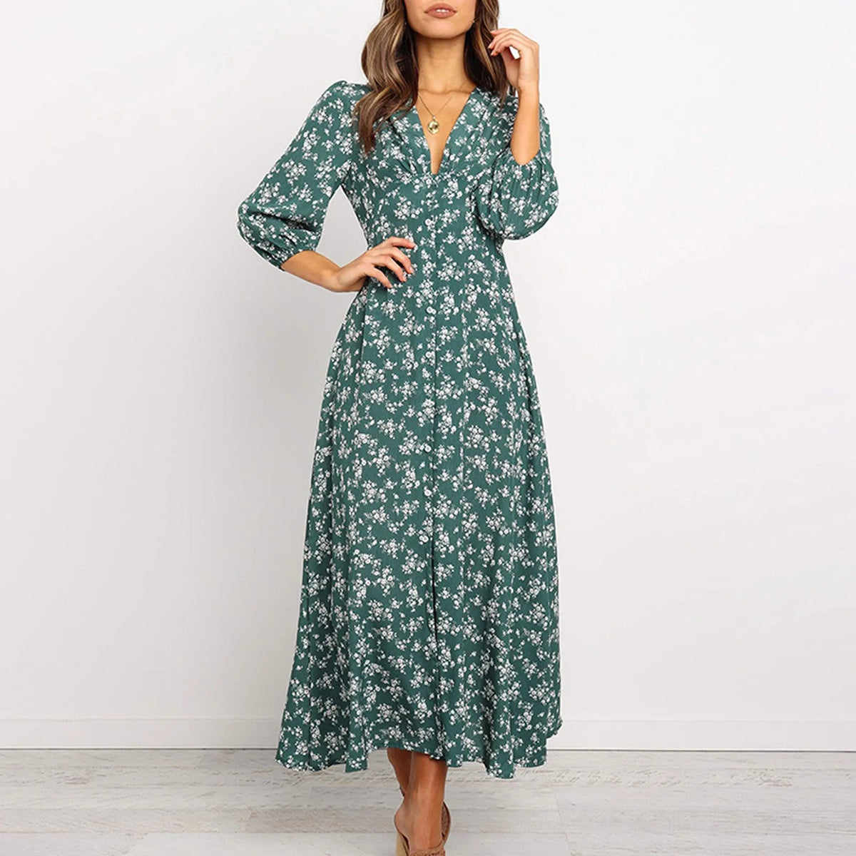 Jane - Élégante Robe Fleurie