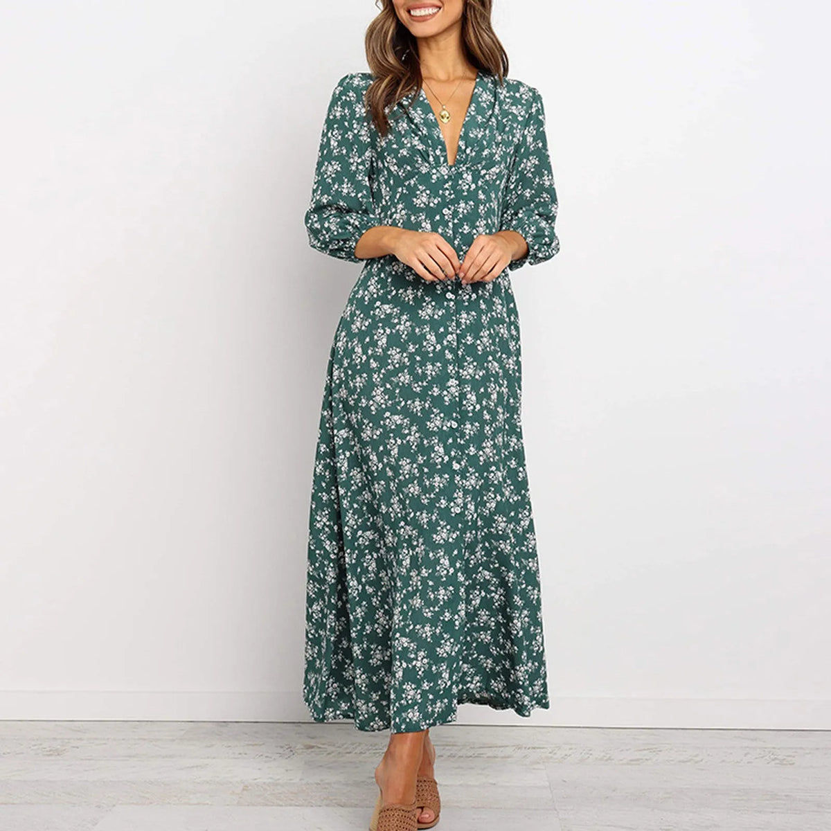 Jane - Élégante Robe Fleurie