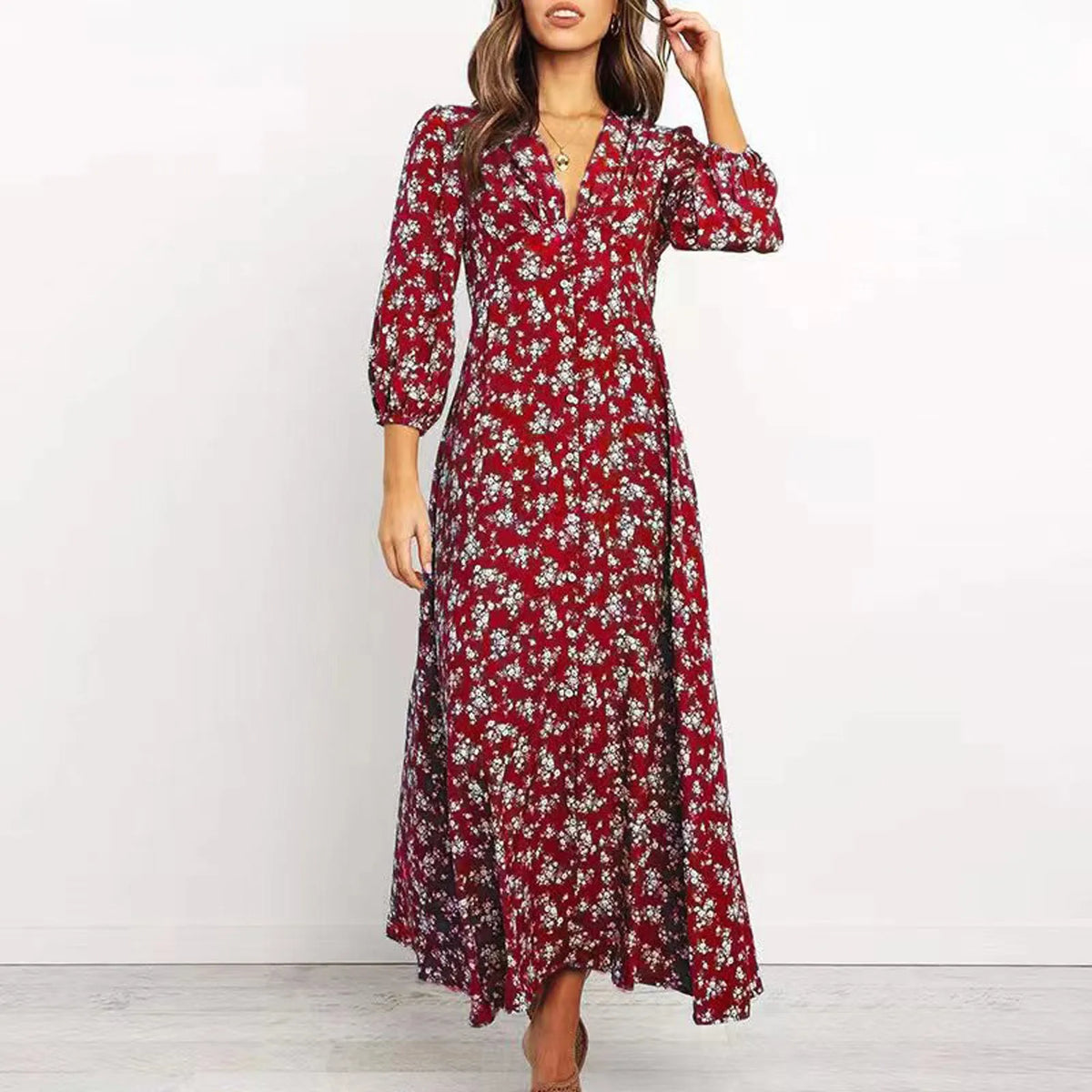 Jane - Élégante Robe Fleurie