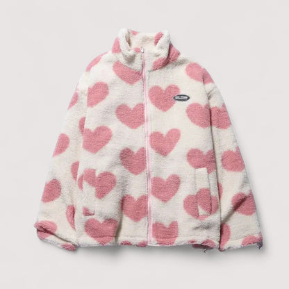 Amélie | Veste réversible en forme de cœur