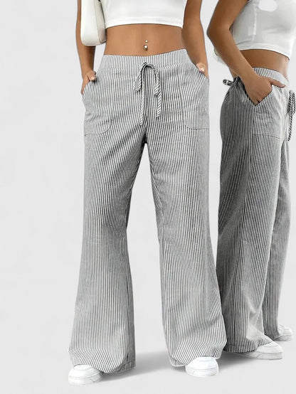 Dominique - Pantalon Large Élégant