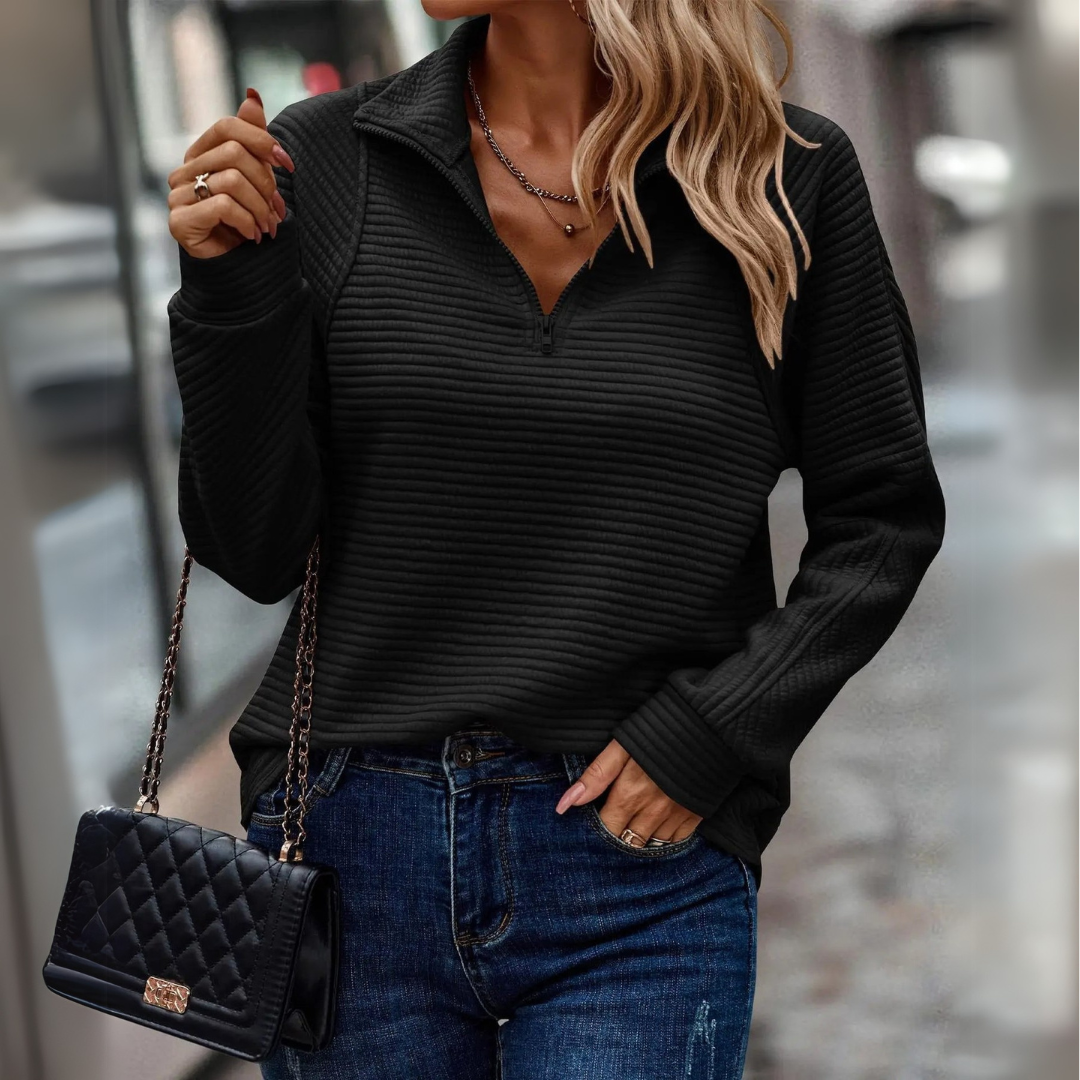 Suzanne - Pull à demi-zip