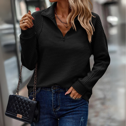 Suzanne - Pull à demi-zip