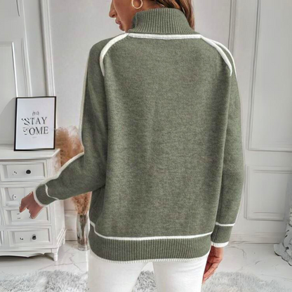 Kaylee - Pull Col Roulé Élégant
