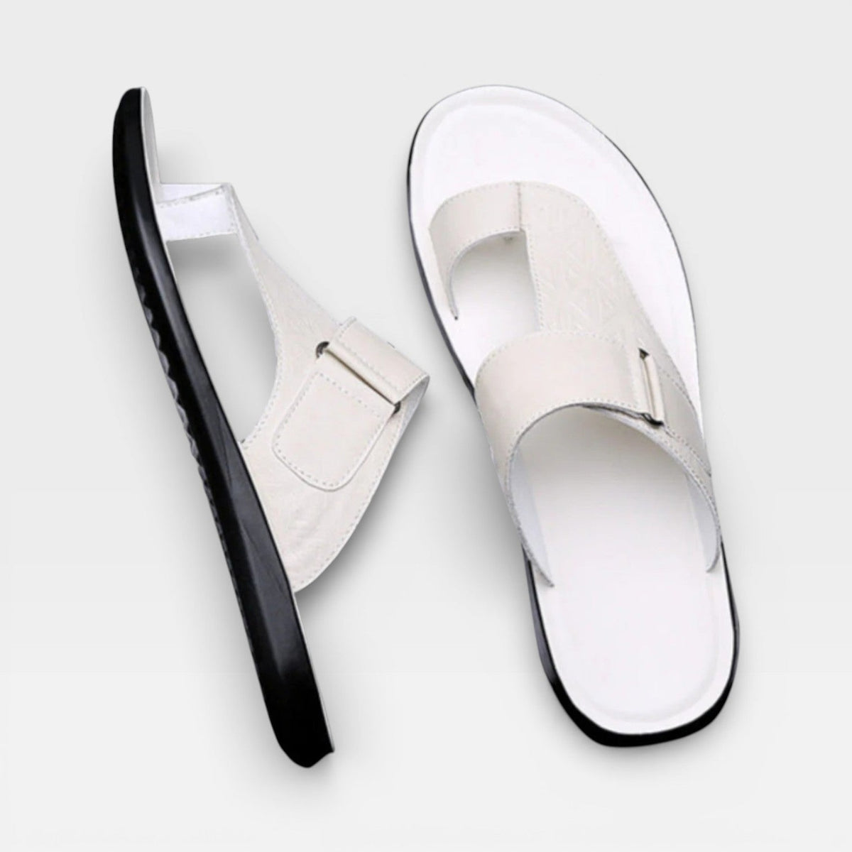 Sandales en cuir pour hommes – Semelle souple pour usage quotidien
