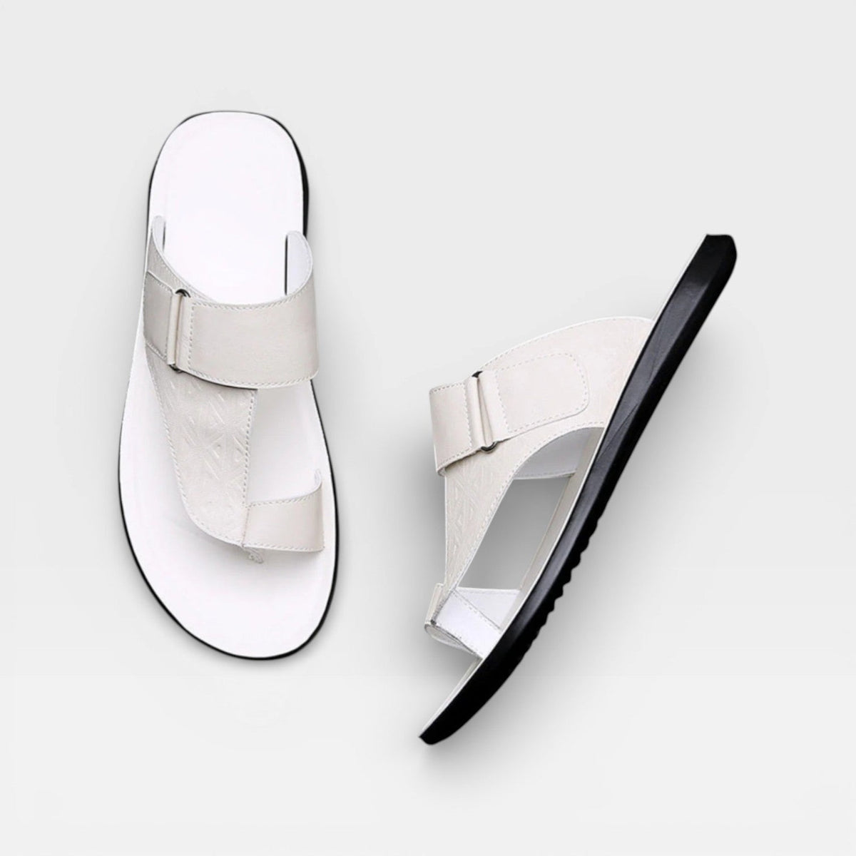 Sandales en cuir pour hommes – Semelle souple pour usage quotidien