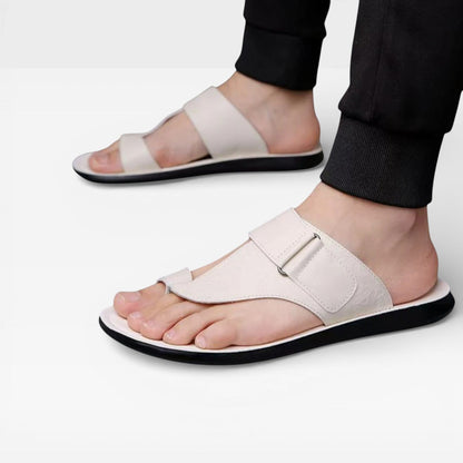 Sandales en cuir pour hommes – Semelle souple pour usage quotidien