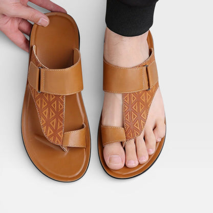 Sandales en cuir pour hommes – Semelle souple pour usage quotidien